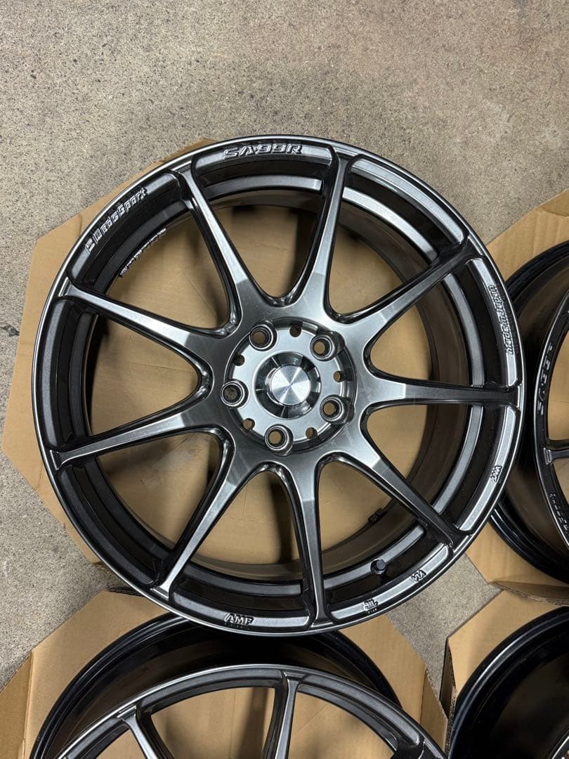 WedsSport SA-99R ホイール4本 18インチ 7.5J 114.3