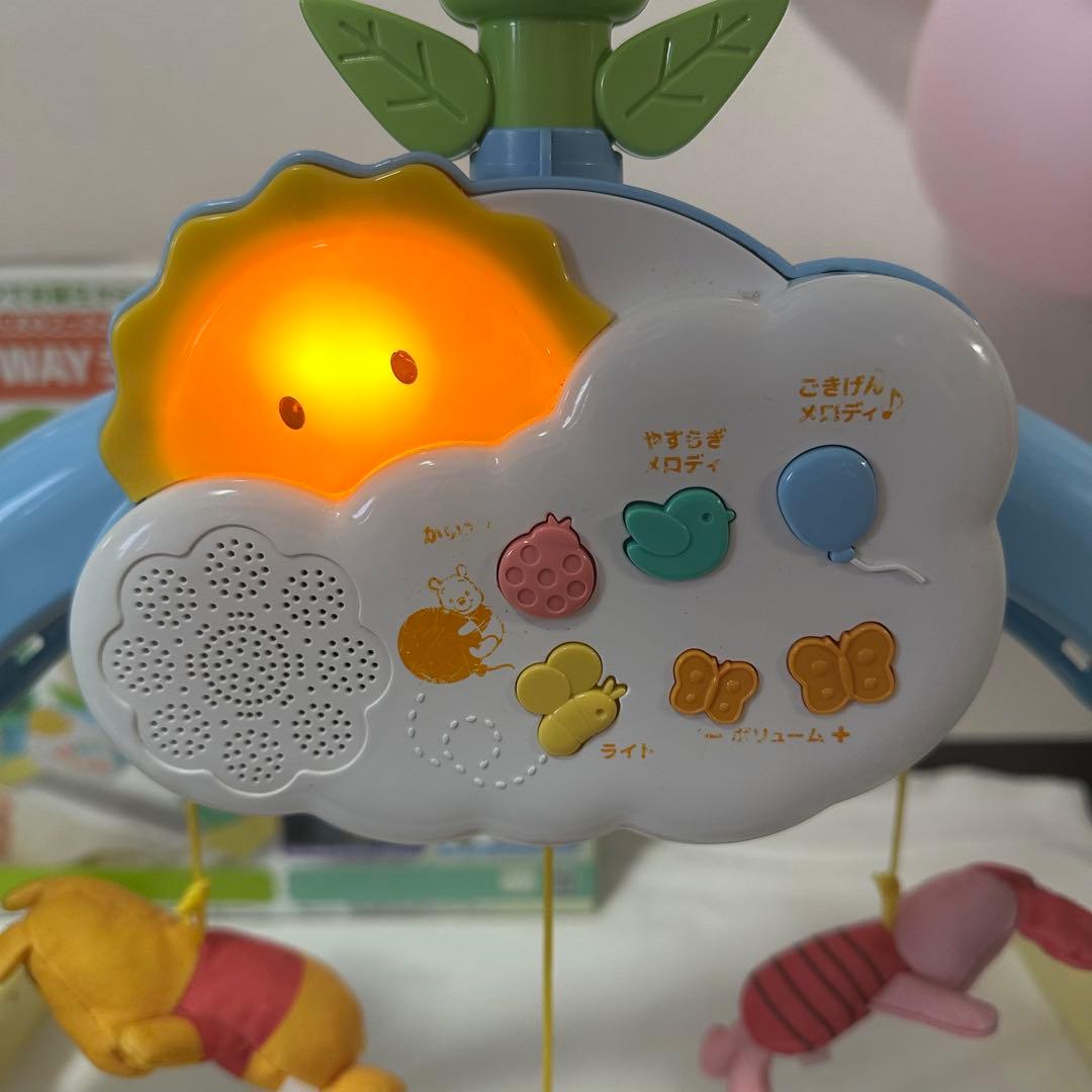 プーメリー　くまのプーさんえらべる回転6WAYジムにへんしんメリー