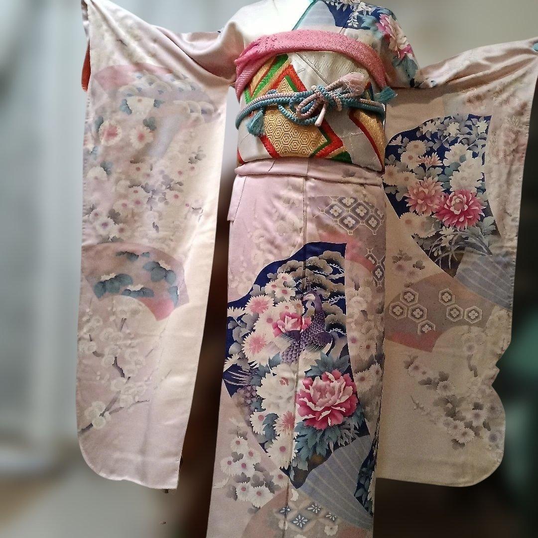 中古正絹振袖セット　6番　在庫一掃の為13,000円均一セール