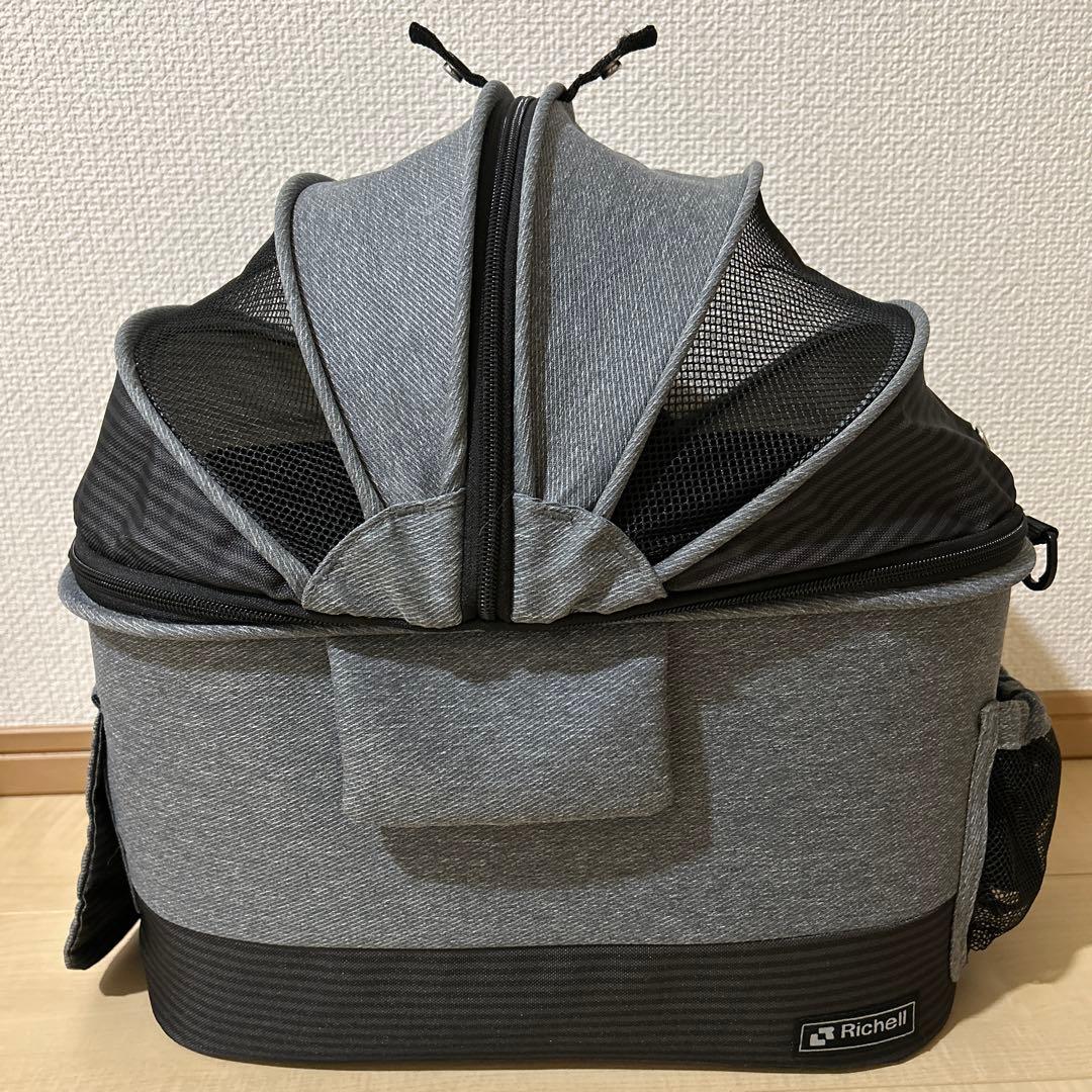 Richell ペットカート ミニモ グレー