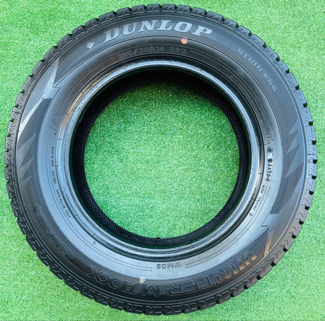 ダンロップ.ウィンターマックス.185/70R14. スタッドレスタイヤ20年製