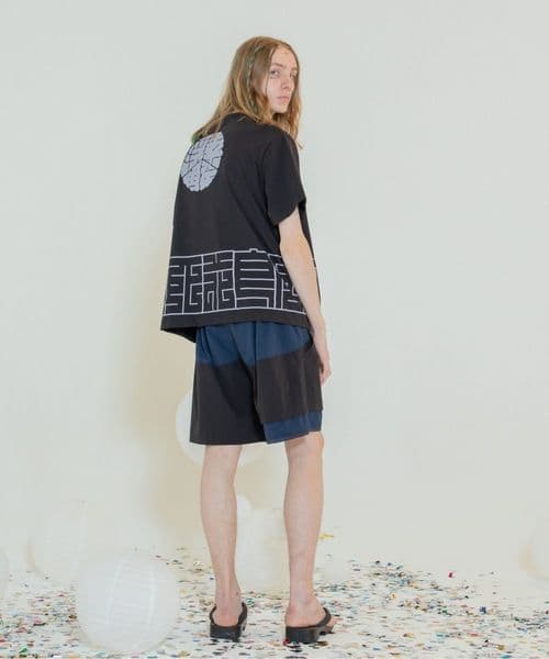 STOF ハッピTシャツ 法被デザイン ストフ ブラック