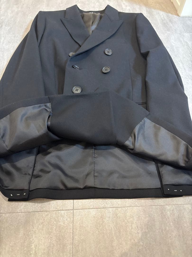 【定価¥9,990】ユニクロC ダブルテーラードジャケット ブラック M