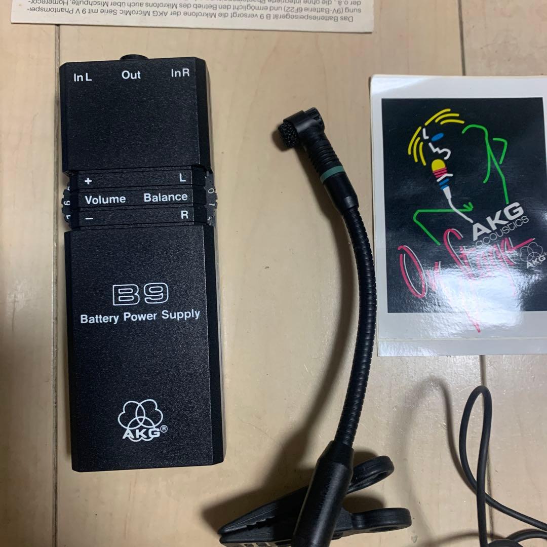 管楽器用マイク　C409とファンタム電源のセット