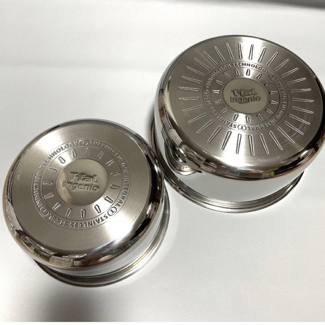 新品 ティファール ソースパン ステンレス 16 20 IH ガス 鍋2個セット