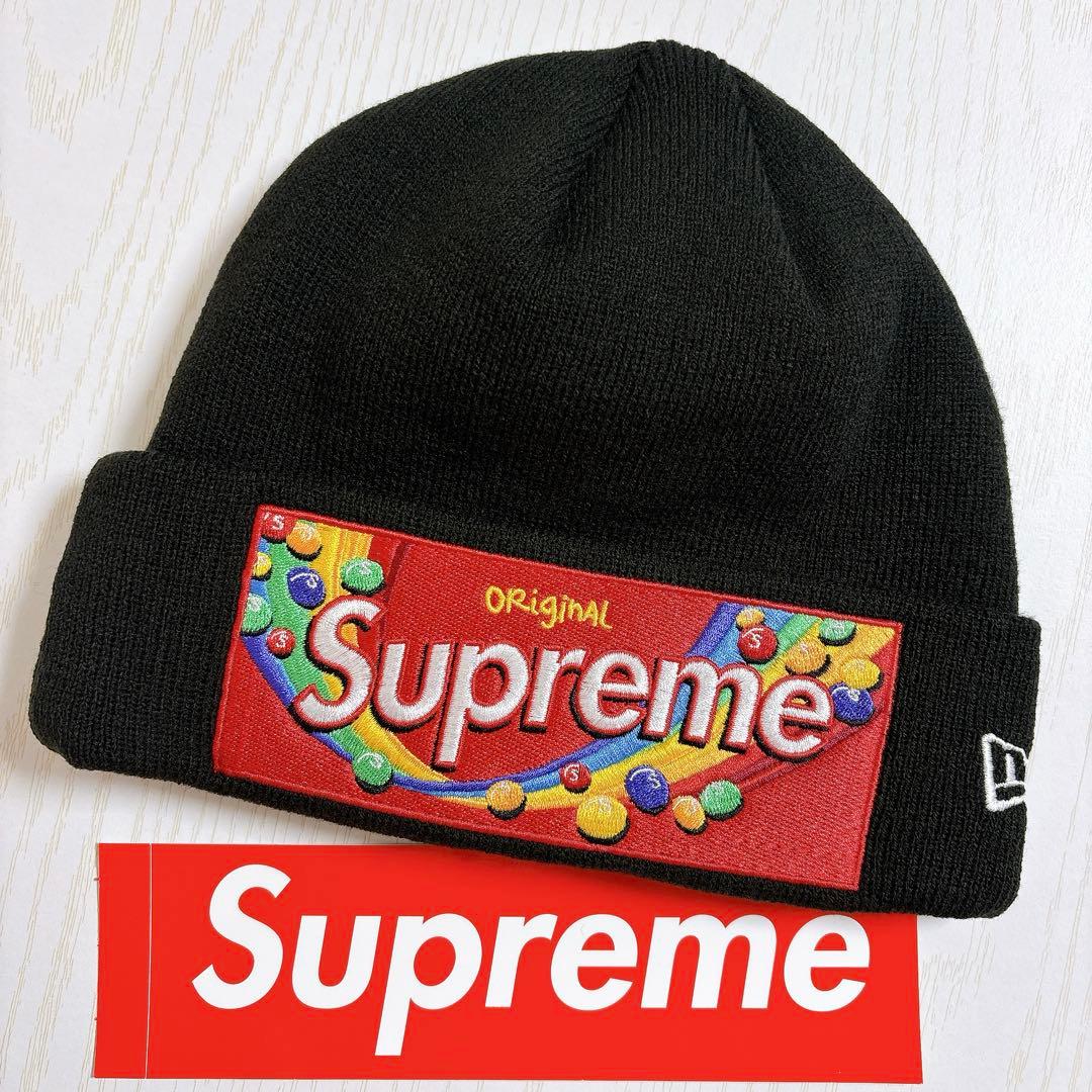 Supreme Skittles Beanie ブラック　黒　カリナ着用　希少