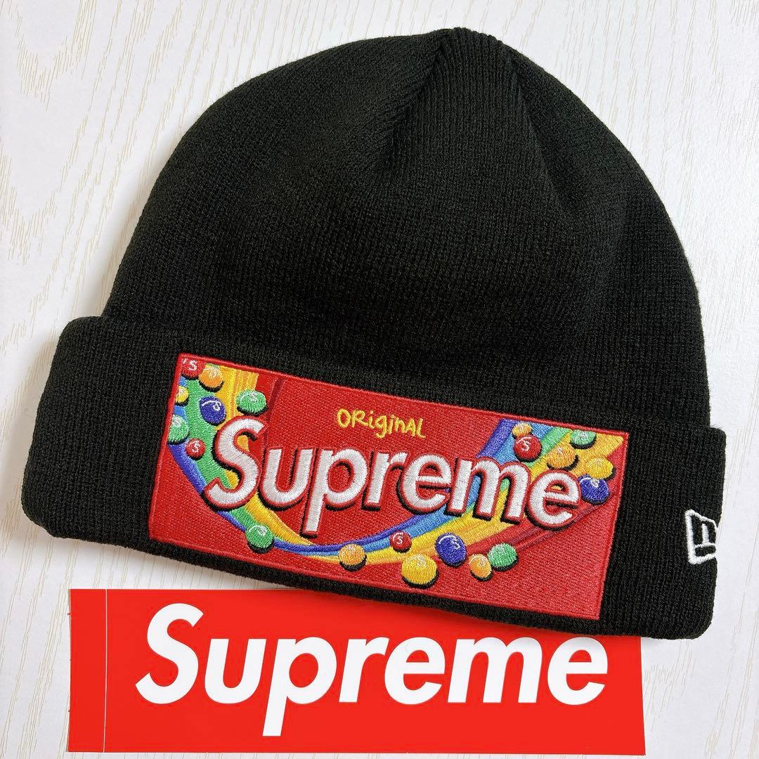 Supreme Skittles Beanie ブラック　黒　カリナ着用　希少