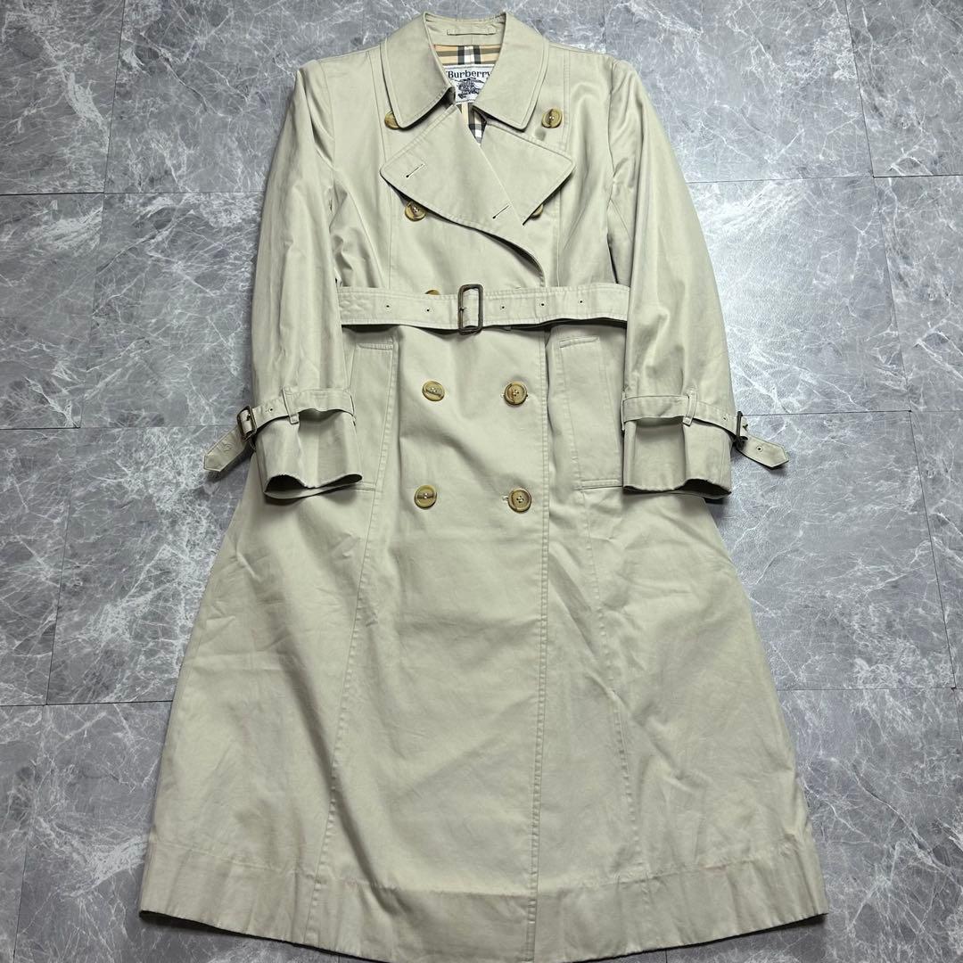 バーバリー♡トレンチコート　ベルト付き　ノバチェック ベージュ系