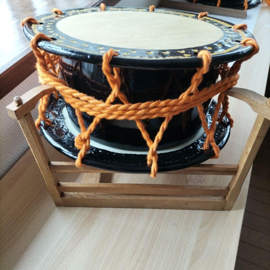 締太鼓　附締太鼓　テレン台　太鼓台中古品②