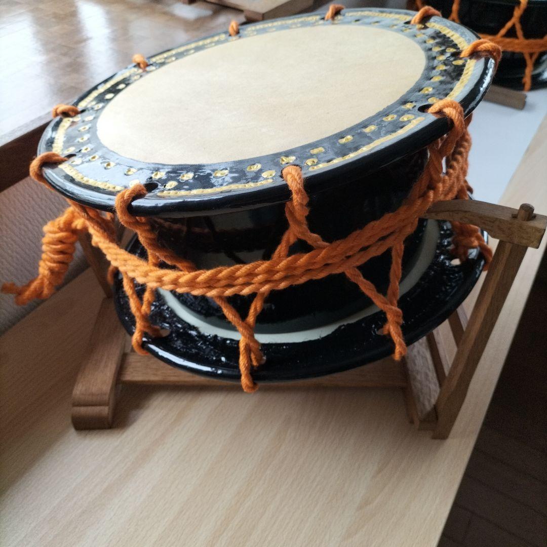 締太鼓　附締太鼓　テレン台　太鼓台中古品②