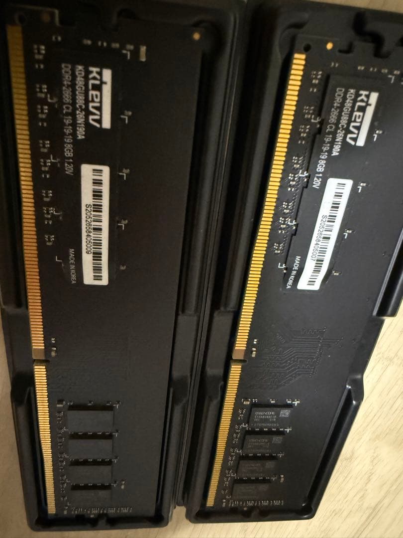 KLEVV DDR4 2666MHz 8GB×2枚セット