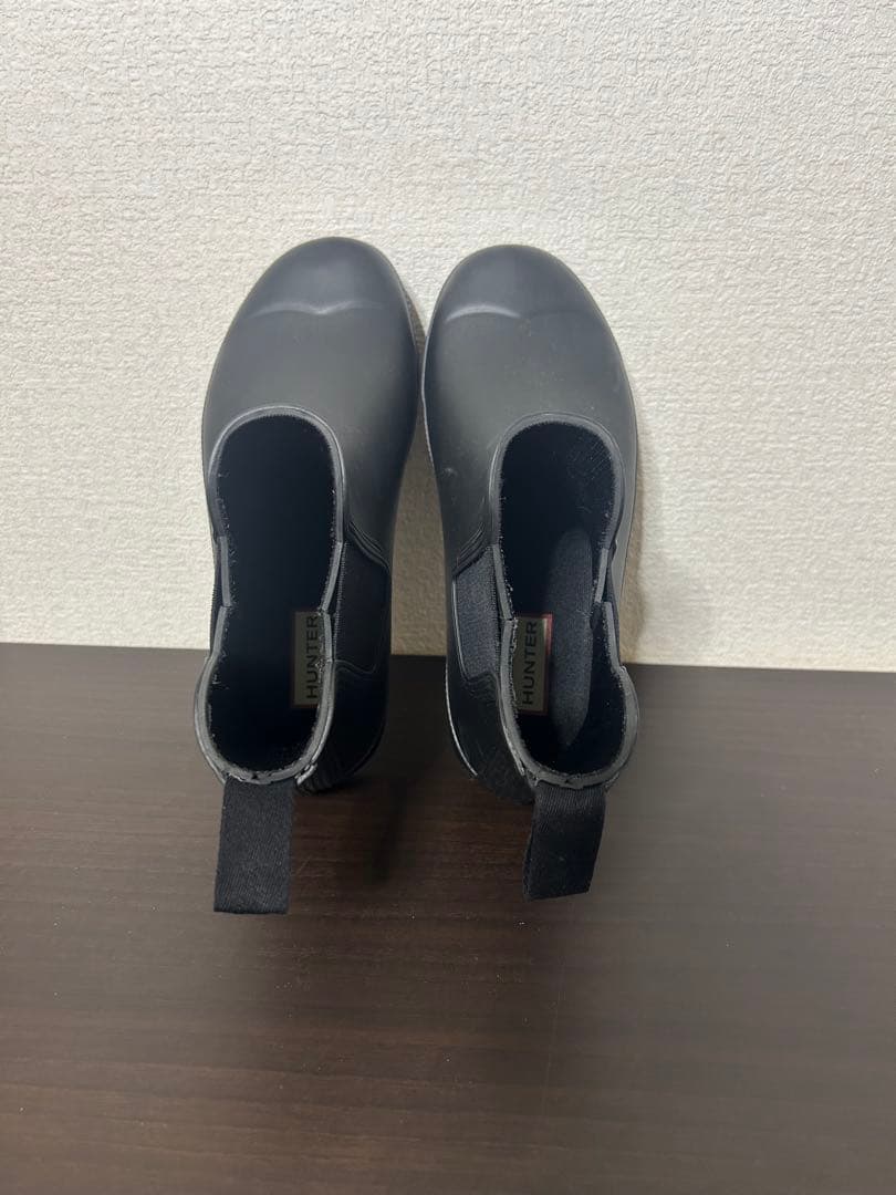 HUNTER ブラック レインブーツ　23.5〜24.0
