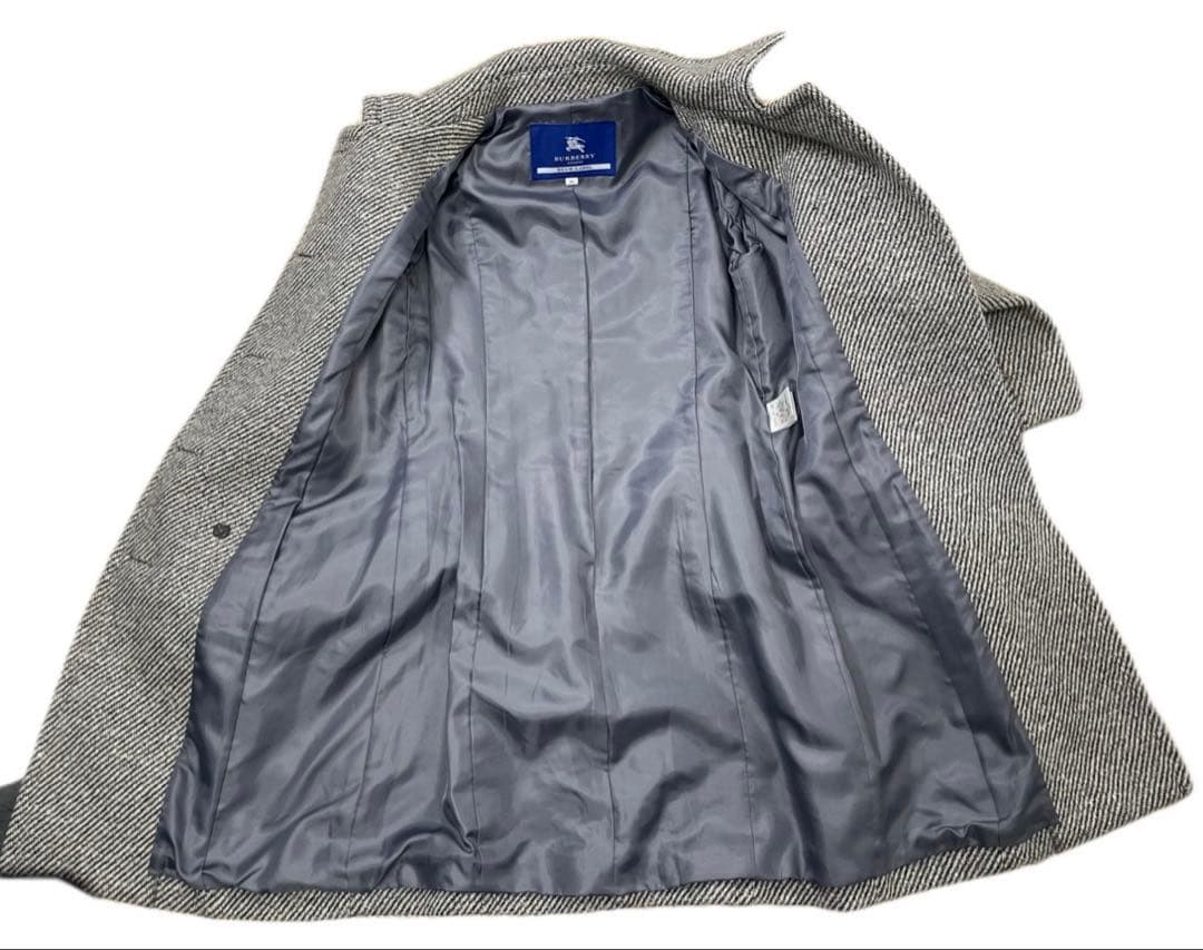 希少 BURBERRY BLUE LABEL トレンチコート アンゴラ混 36