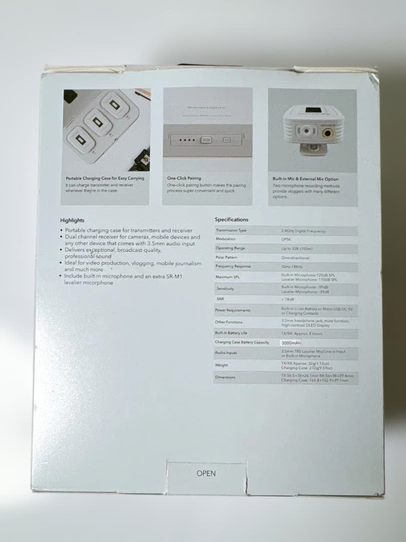 ワイヤレスマイク Saramonic Blink 500 PRO B2 配信機材