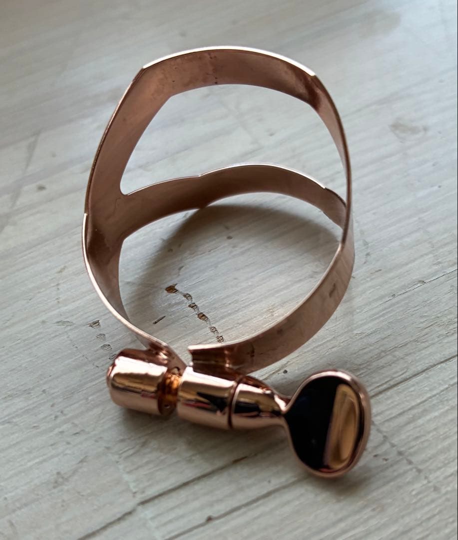 【未使用】SELMER アルトサックスリガチャー ピンクゴールド