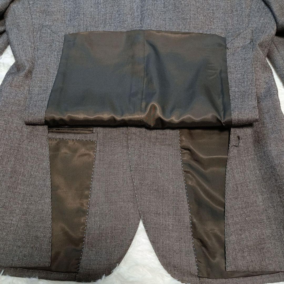 BEAMS HEART マーチンソン生地 ブラウン ビジネスジャケットLsize