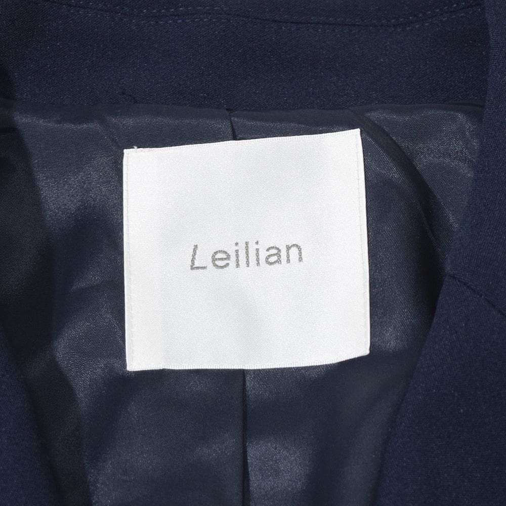 現行 レリアン Leilian 13+ 金ボタン ブレザー ダブルジャケット 紺