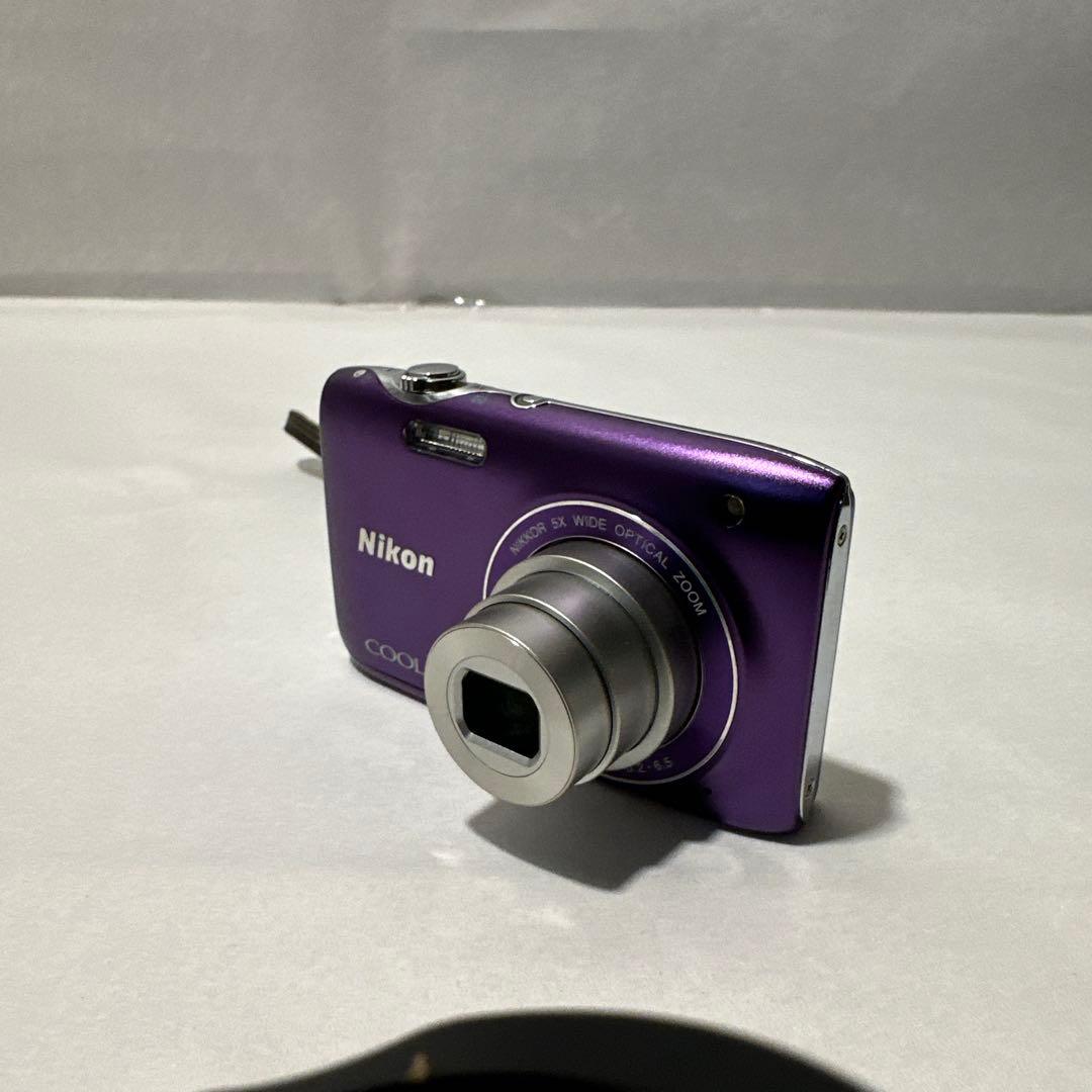 Nikon coolpixＳ3100ファインパープルデジタルカメラ♪