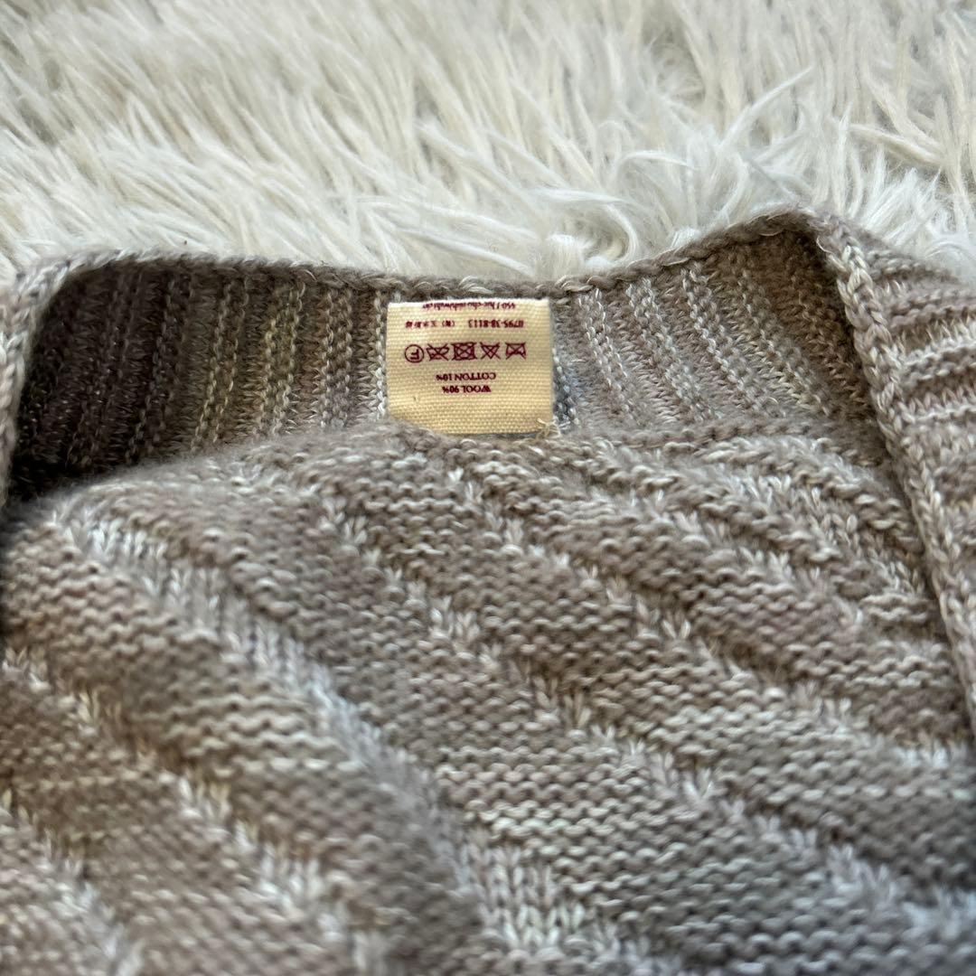 【美品】tamaki niime CA knit ポッケ モカブラウン系 ニット