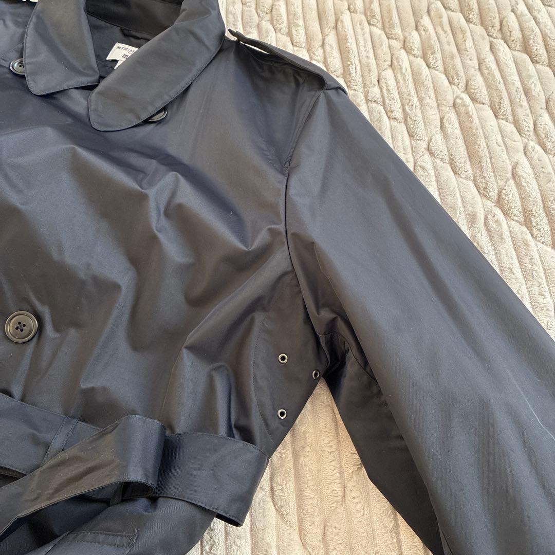 ユニクロコラボ　3XL 紺　中綿ライナー　ステンカラーコート　大きいサイズ