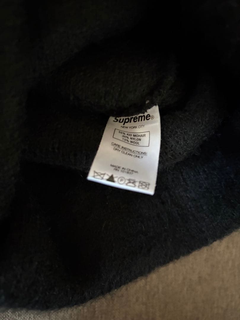 【野村周平着用】Supreme 24FW Mohair Beanie 黒