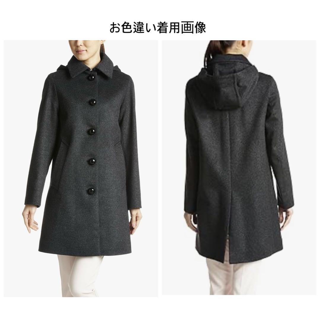 新品 MACKINTOSH カシミヤ混ステンカラーコート フード取り外し可 34