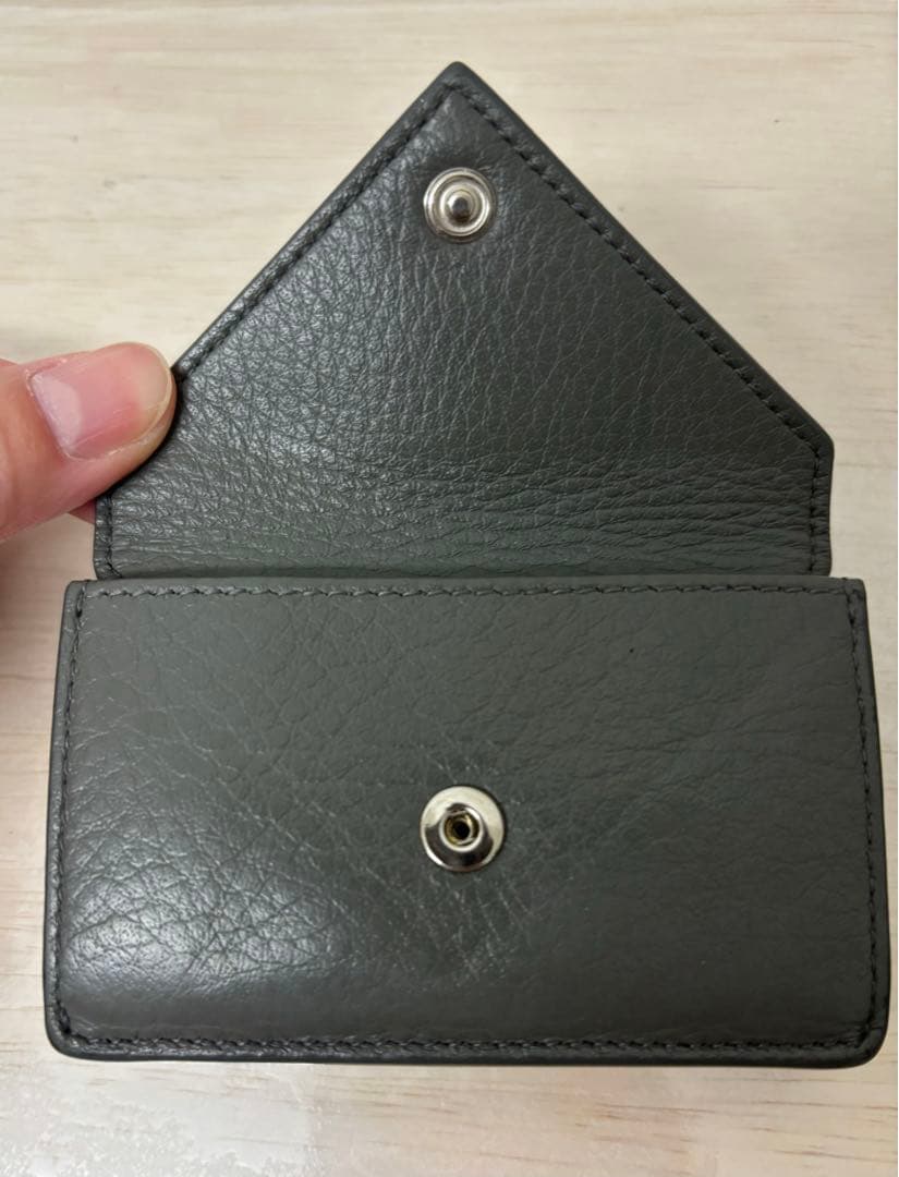 極美品✨バレンシアガ 折り財布 ペーパーミニウォレット　391446 グレー
