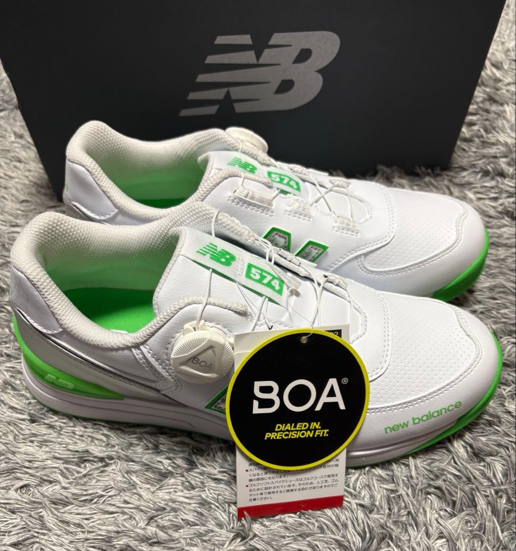【新品】New Balance 574 ゴルフシューズ グリーン