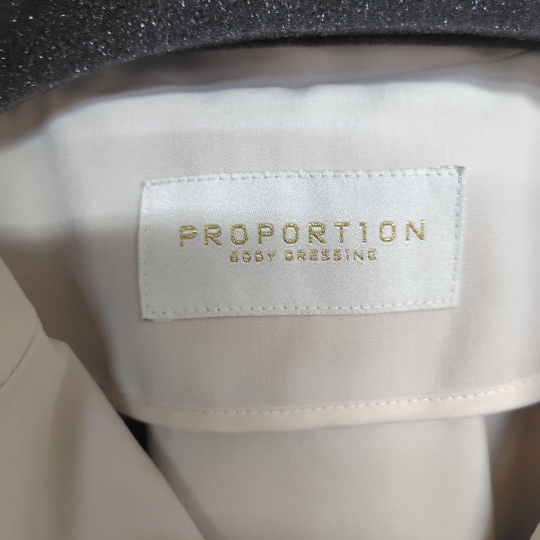 【新品タグ付き】PROPORTION ベーシックショートトレンチコート M