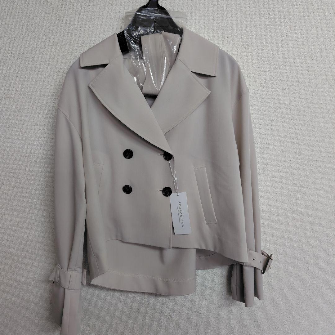 【新品タグ付き】PROPORTION ベーシックショートトレンチコート M