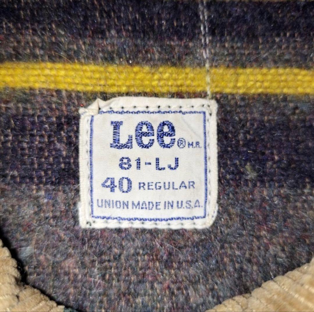 60s-70s 美品 Lee 81-LJ ブランケット カバーオール 40