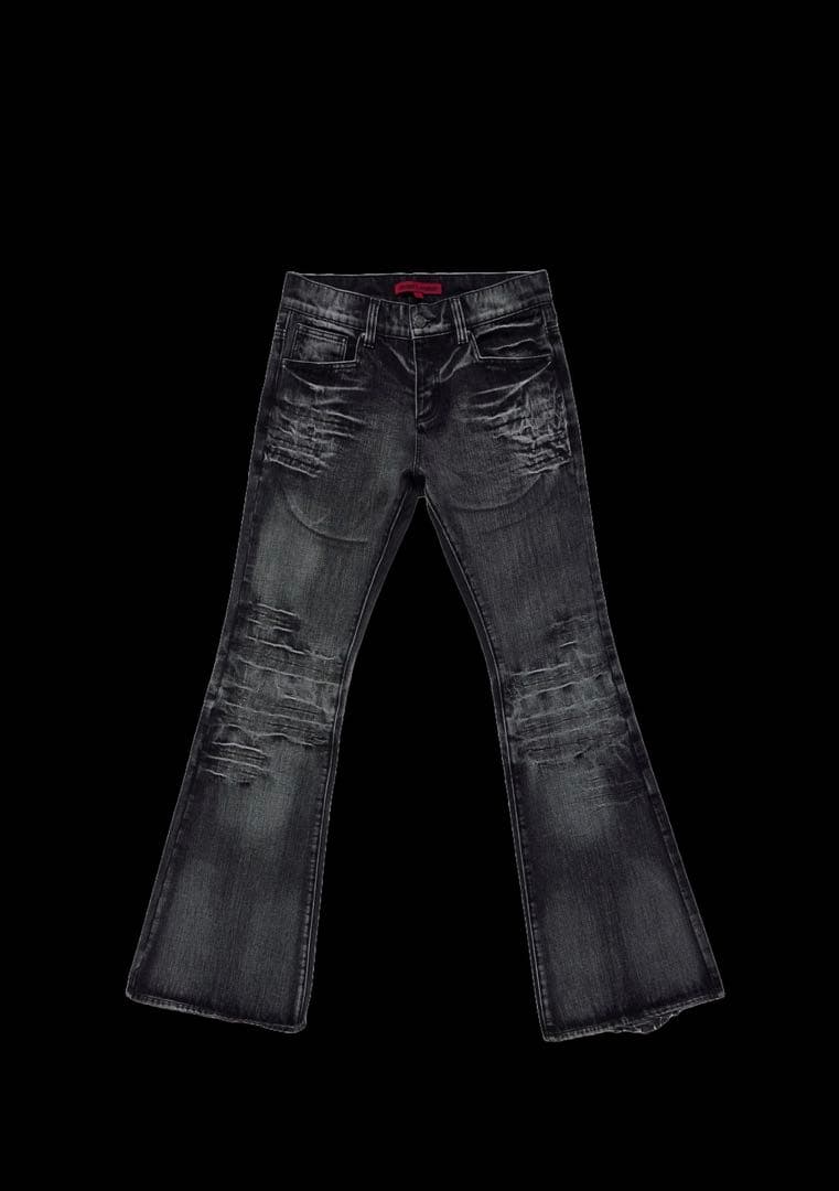 Jaded London black Drift フレアデニムジーンズ w34