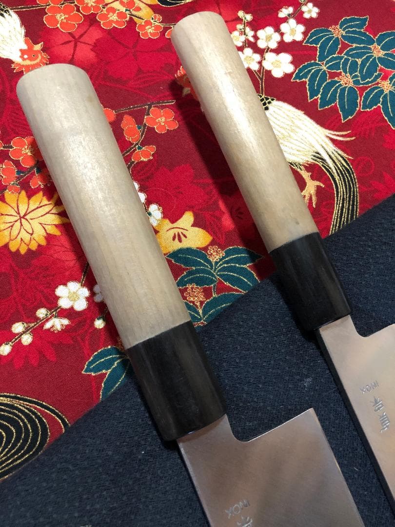 【いせやん】INOX・本焼き　鎌形薄刃包丁のみ