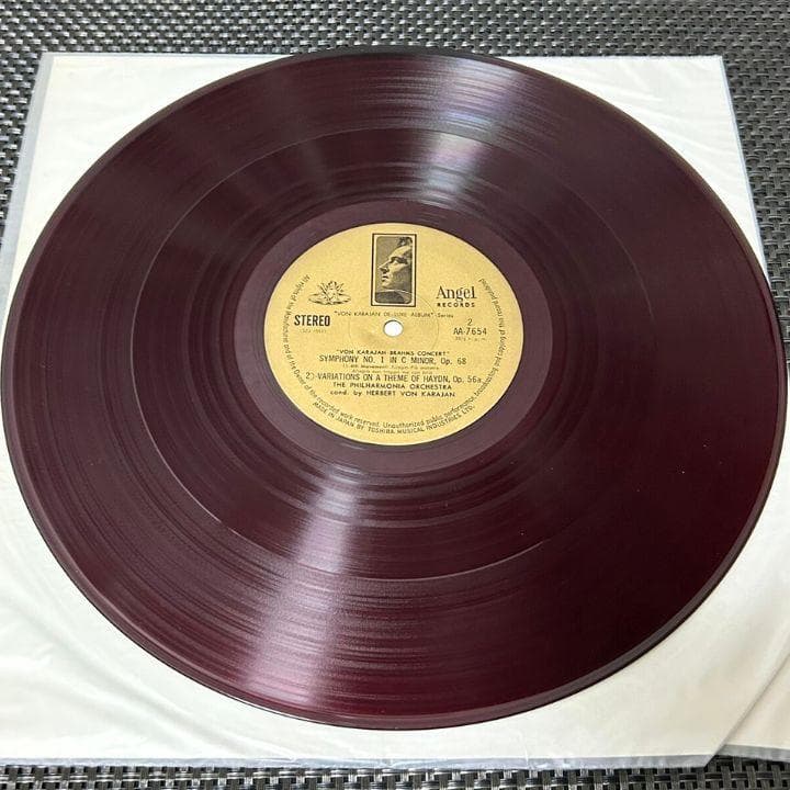 赤盤 カラヤン LPレコード ブラームス エンジェル 交響曲第1番 ハイドン