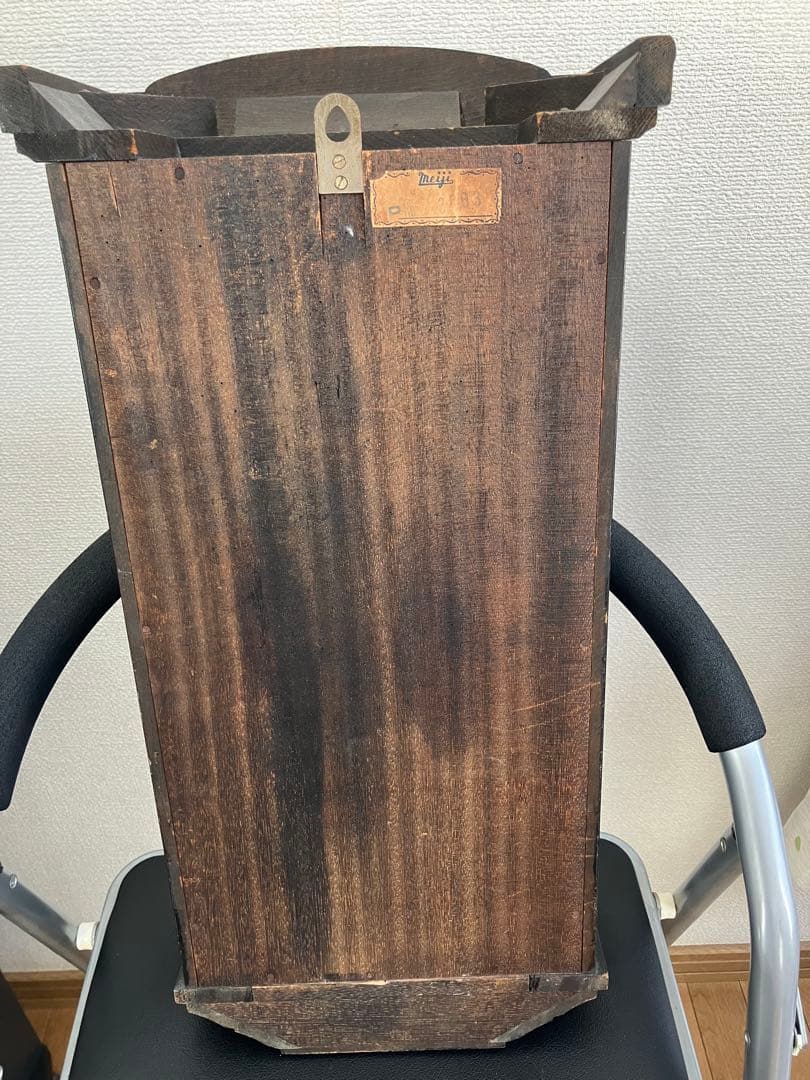 稼動品　Meiji 振り子時計 ゼンマイ式　昭和レトロ