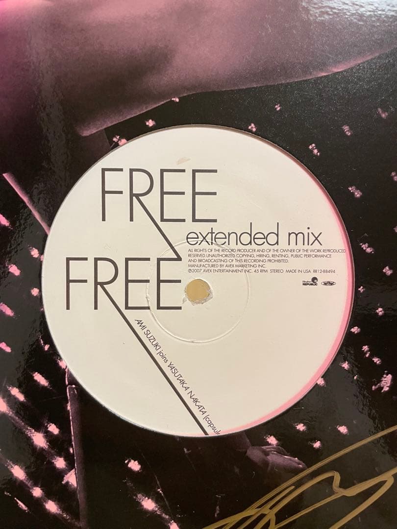 鈴木亜美 鈴木あみ レコード FREE FREE サイン レア 限定