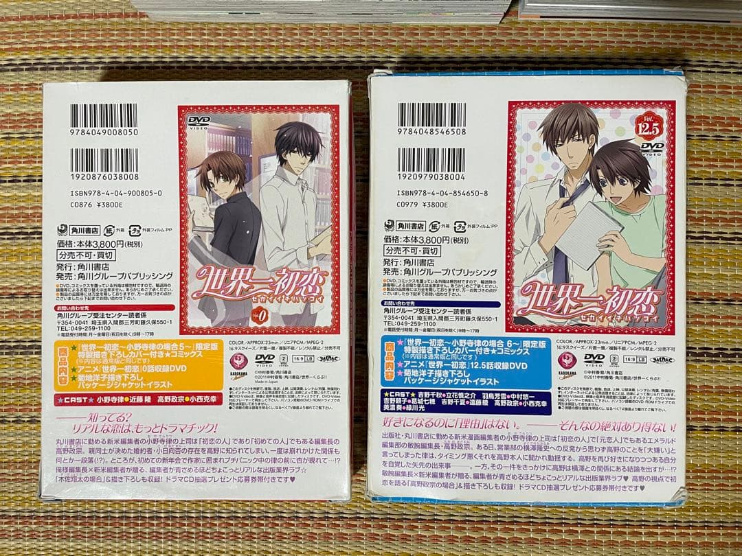 世界一初恋 小野寺律の場合 中村春菊 DVD 小冊子