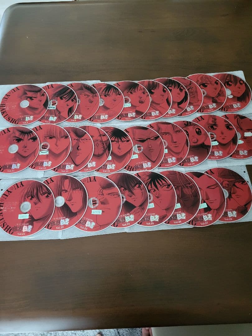 幽☆遊☆白書レンタルDVD 全28巻セット