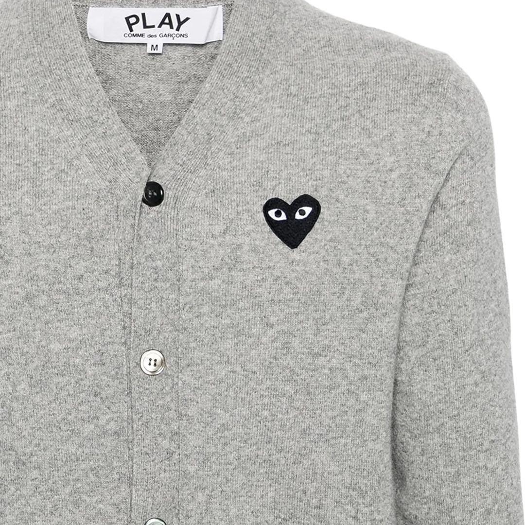 COMME des GARCONS ハートロゴ カーディガン Vネック