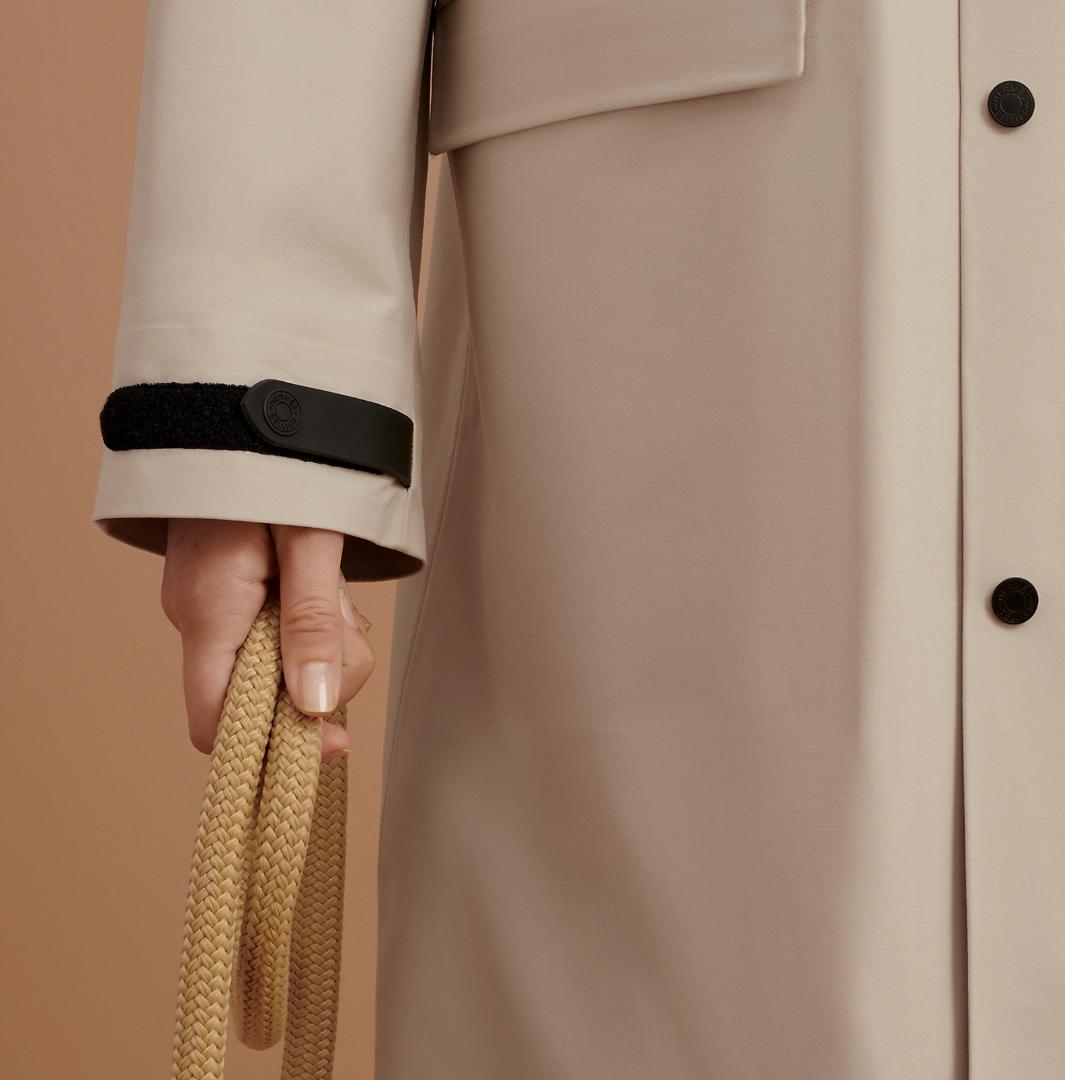 新品未使用タグ付★HERMES★2026現行品★フーディ★ロングコート