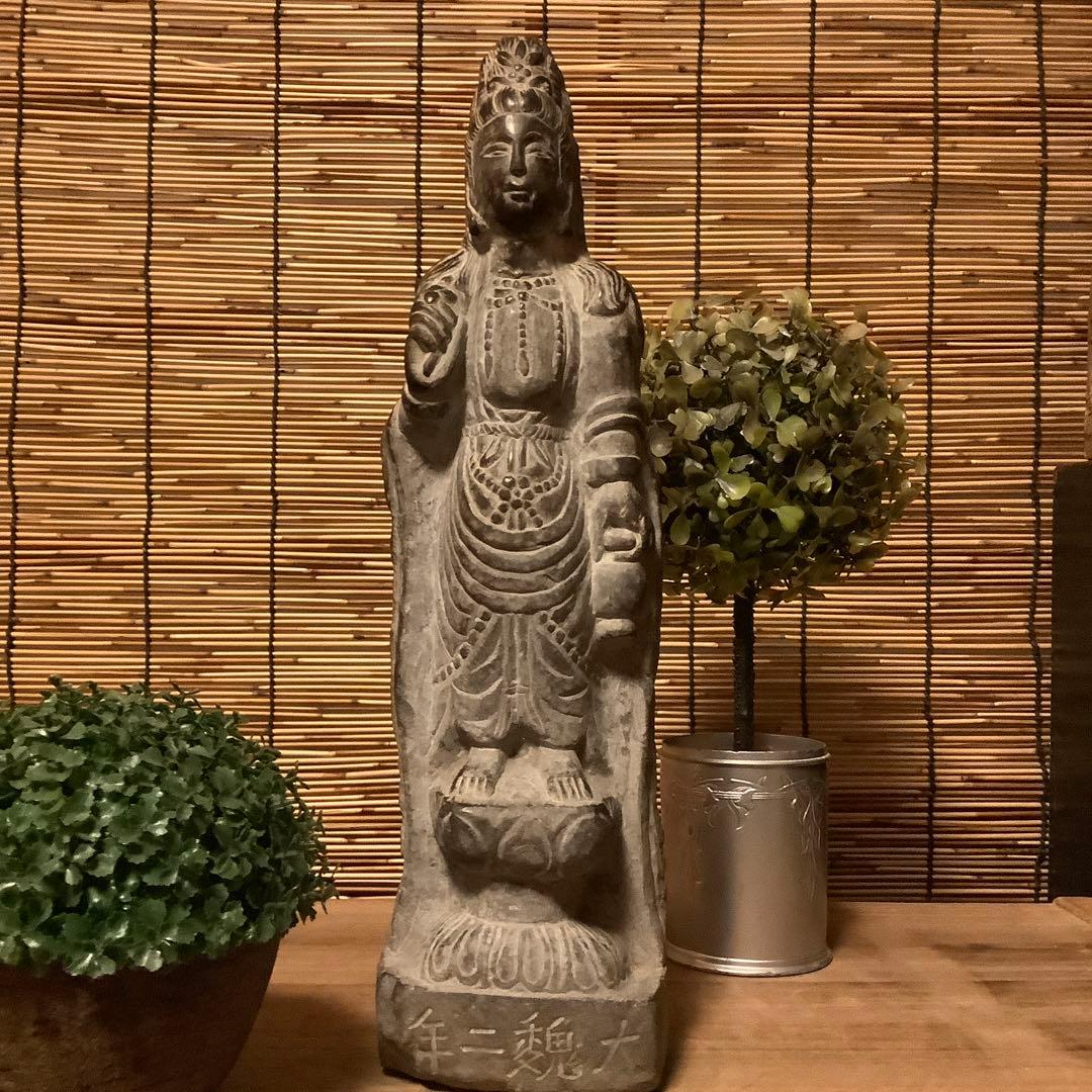 スペード様売約keep…中国魏國「大魏・菩薩立像」南北朝時代・北斎・北魏様式