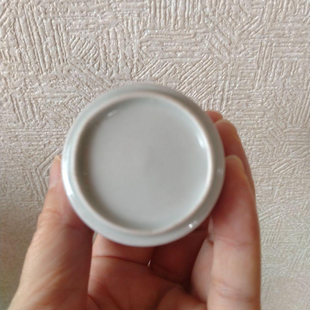 古伊万里よろけ格子木目文覗き猪口江戸時代