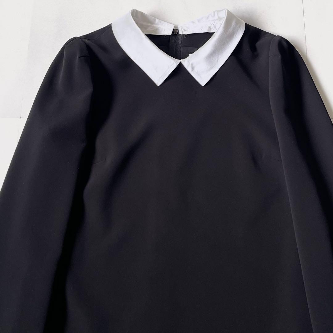 綺麗✨フォクシー プライベートノワール 白襟 ワンピース ドレス 定価7万 S