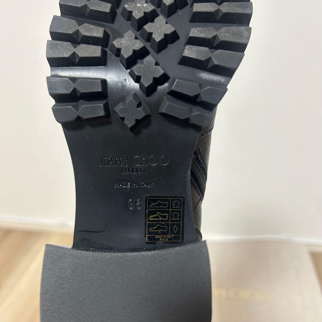 JIMMY CHOO ジミーチュウ ショートブーツパール付き