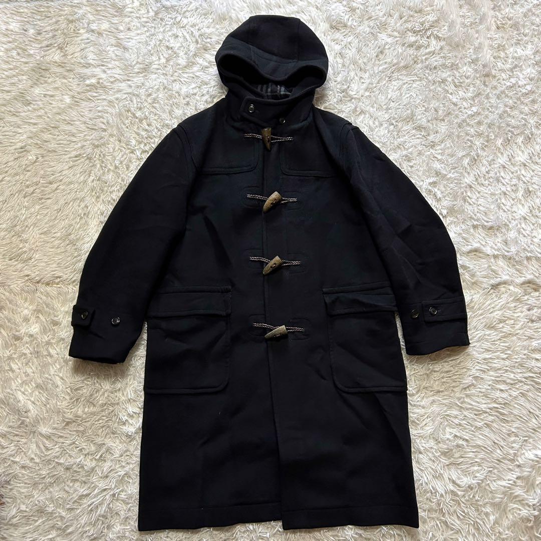 BURBERRY バーバリー コート ロングコート ダッフル ノバチェック 黒