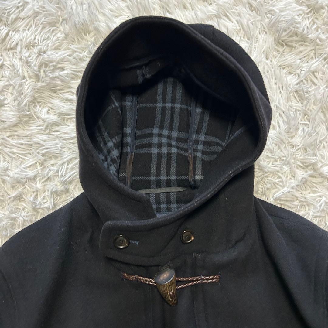 BURBERRY バーバリー コート ロングコート ダッフル ノバチェック 黒