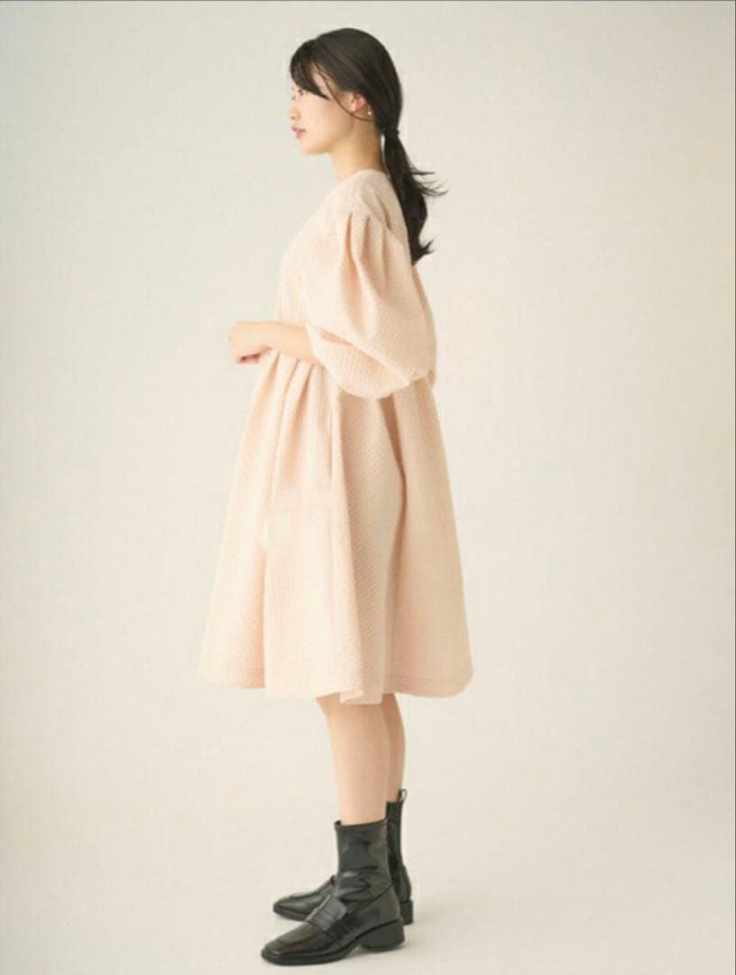 CELFORD ふくれジャガードワンピース　ピンク　セルフォード　Pink