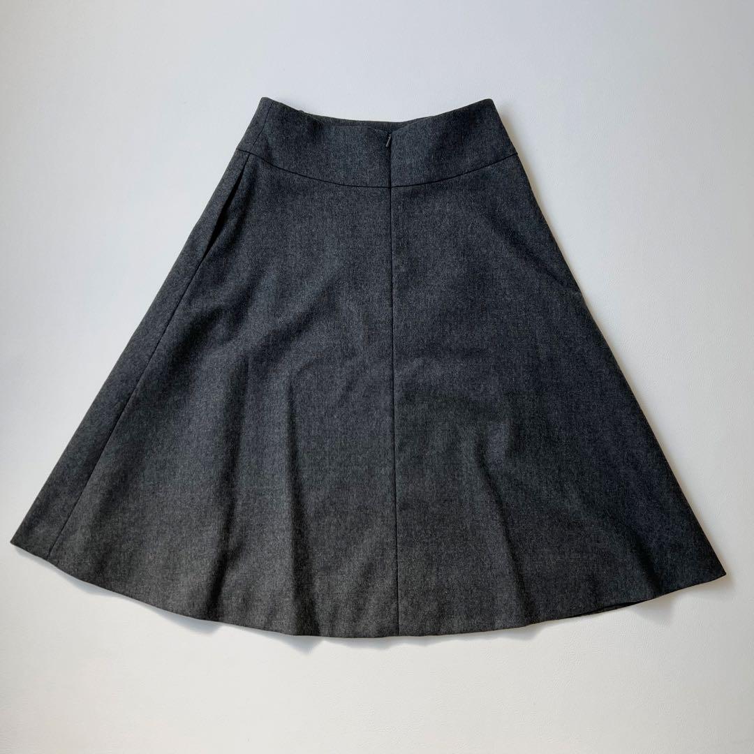 美品　Foxey フォクシー　フレアスカート　ロングスカート　ミディ丈　38