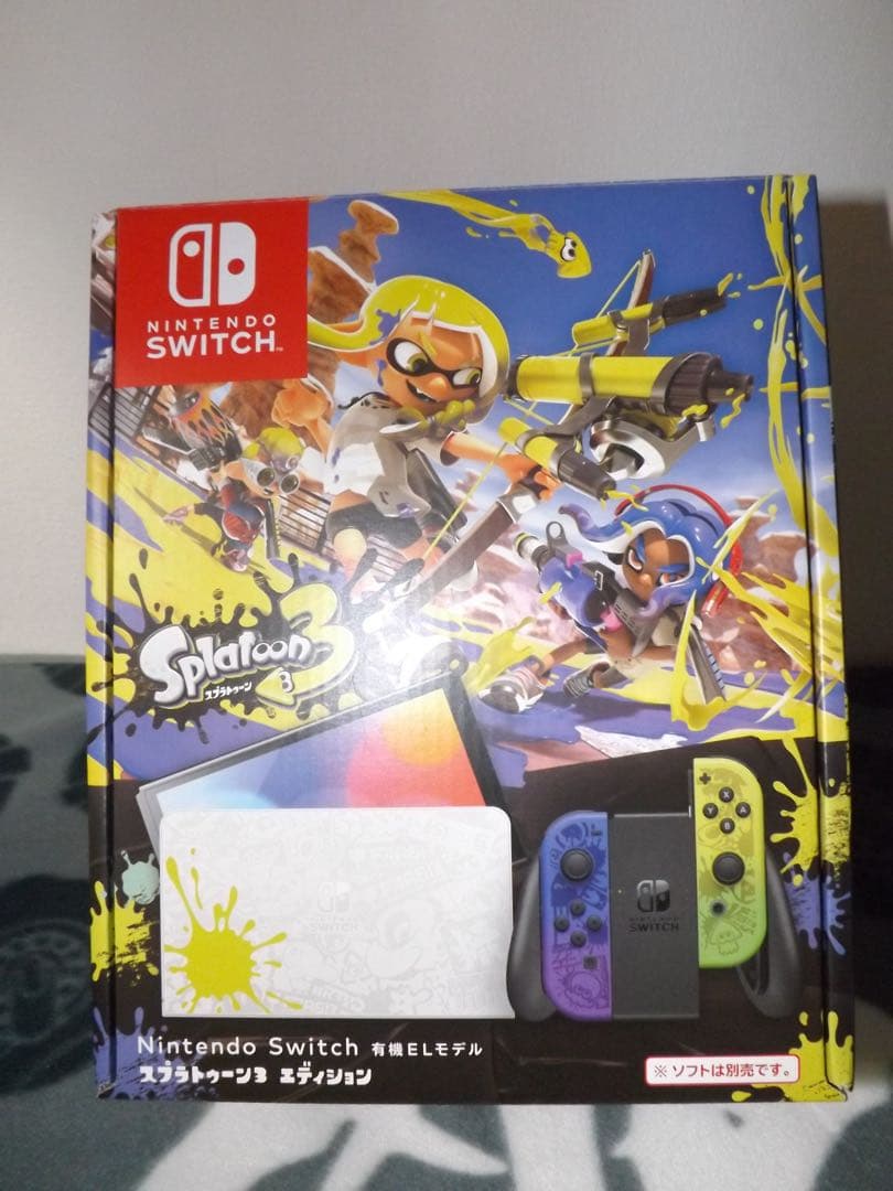 Nintendo Switchスプラトゥーン3エディション※店舗印有、ソフト付き