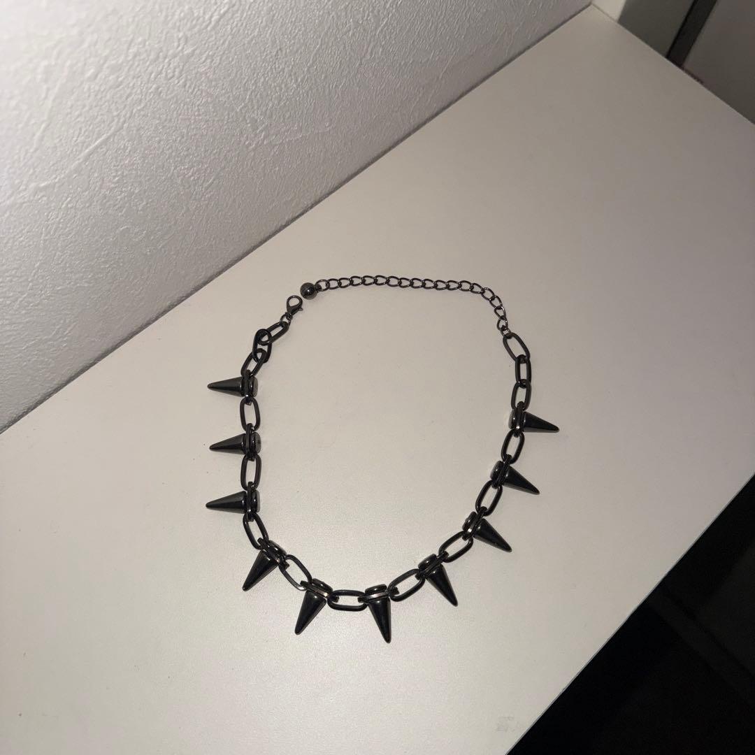 アクセサリー archive spike necklace Gothic y2k opium
